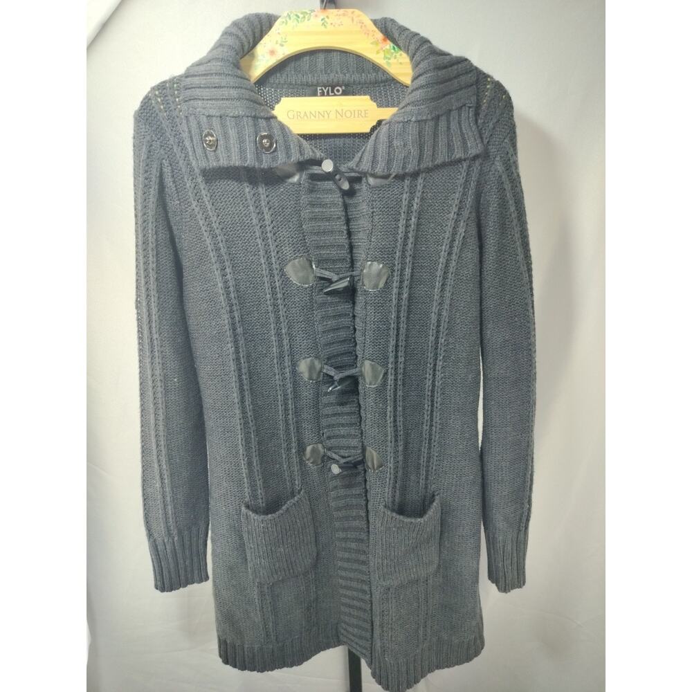 FYLO LS Long Women's Cardigan Sweater, Size L/G